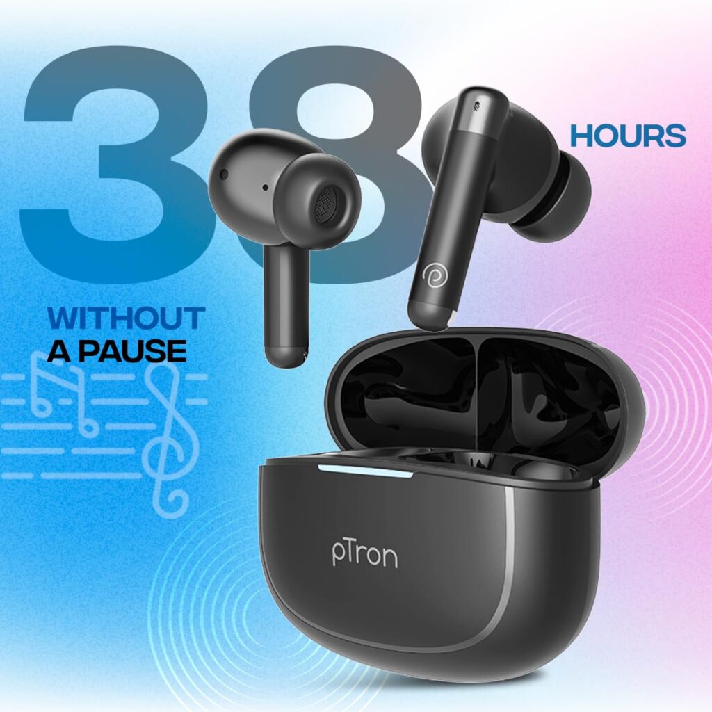 pTron Bassbuds Duo Pro TWS Earbuds