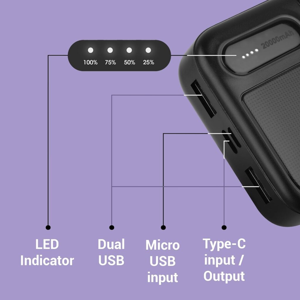 ZEBRONICS MB20000R2 Power Bank